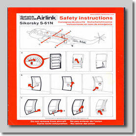 An Airlink Safety Card