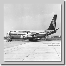 BCal G-AYZZ Jet Cargo at LGW in 1971