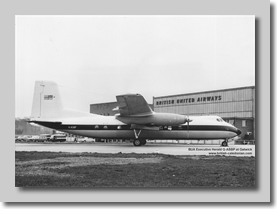 BUA Herald G-ASBP at Gatwick