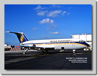 BCal BAC 1-11 G-BKAW at LGW