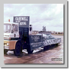 Farewell Ark Royal for TSS Cossack - 1979