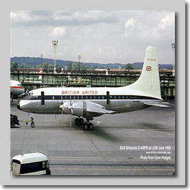 G-APNB BUA Britannia LGW June 1966
