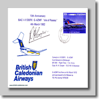 82-03-04 (Signed) G-AZMF 10th Anniversary