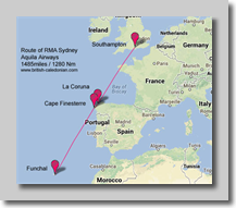 RMA Sydney's Route