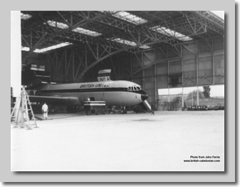 VC10 IW or IX in Hangar 3 before the big extension