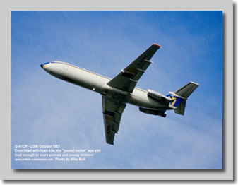 BCal 1-11 G-AYOP departs LGW