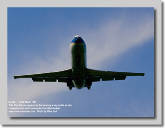 1-11 G-AXLL on final into London Gatwick