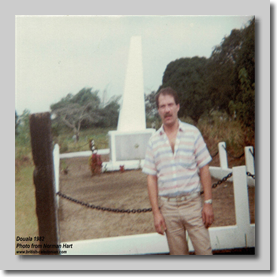Norman at the memorial