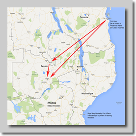 Map of Principal Oil Lift area
