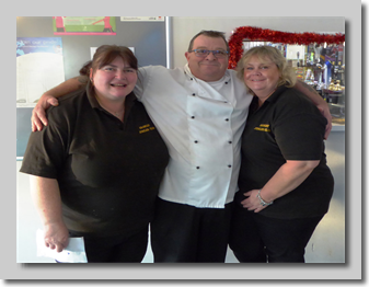 Clive and girls from the Jubilee Club