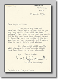 Letter to Captain Evans