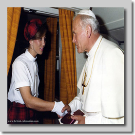 Jayne Hall meets the Pope